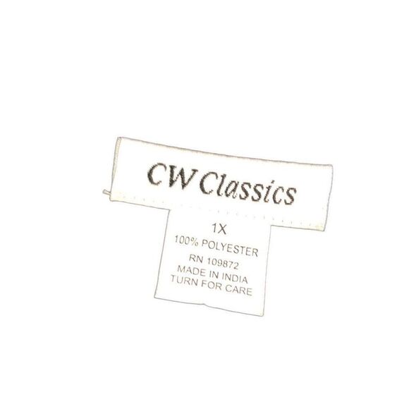 CW Classics Women's Pullover Semi Sheer Balloon Long Pleated Sleeves Blouse Size - Picture 8 of 16